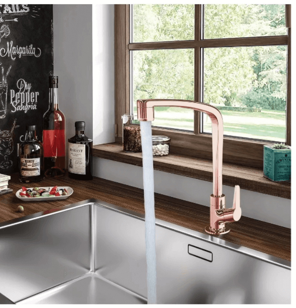 Torneira de cozinha Flatt 1167 F71 rose gold - Lorenzetti