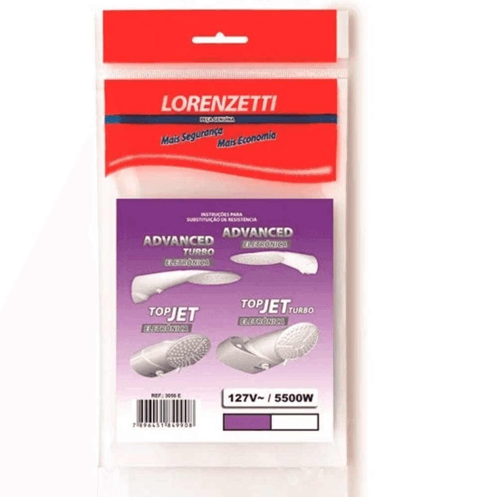 Resistencia Advanced e  Top Jet Eletronica 127v 5500w Lorenzetti