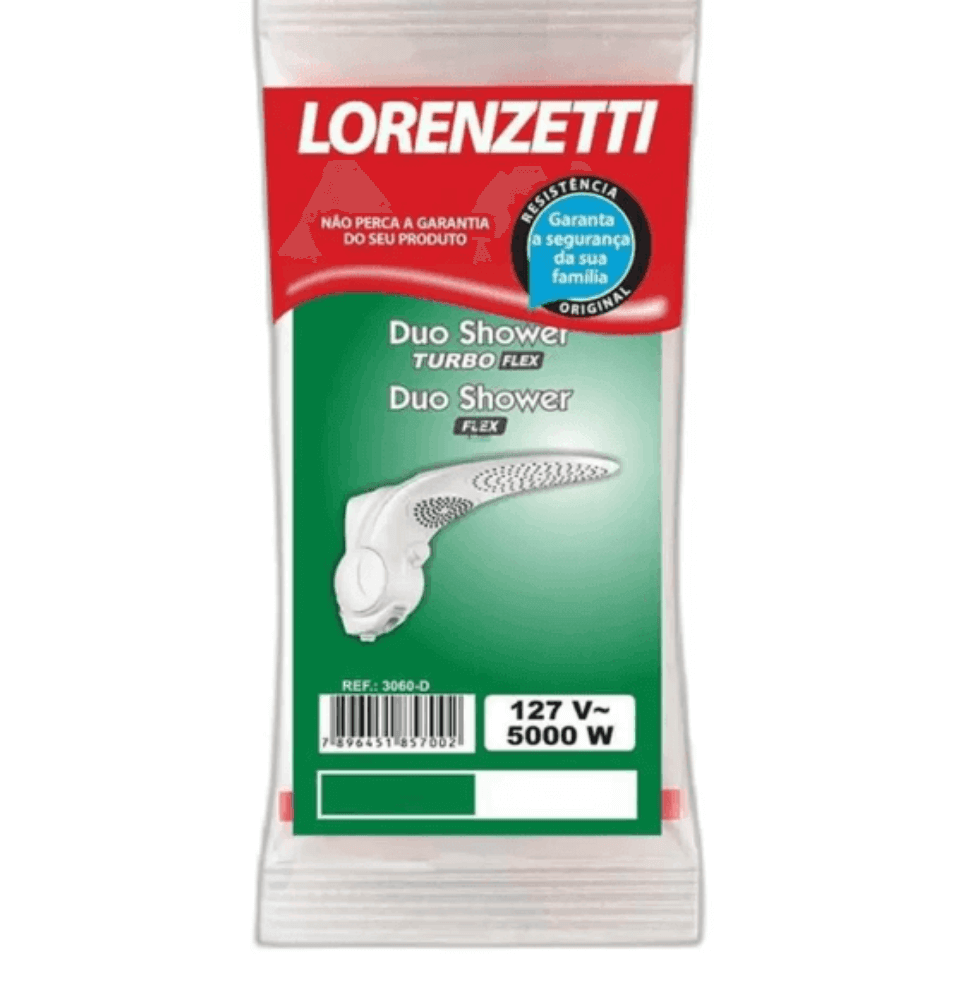 Resistencia  Duo .Shower  FLEX 127V 5000W 3060-D  - Lorenzetti