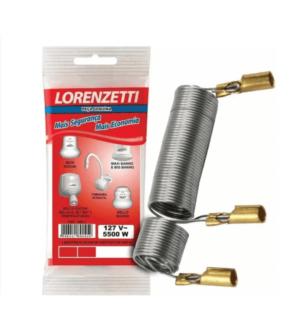 Resistencia Maxi Ducha 127V 5500W MD/J3 - 055-J  Lorenzetti