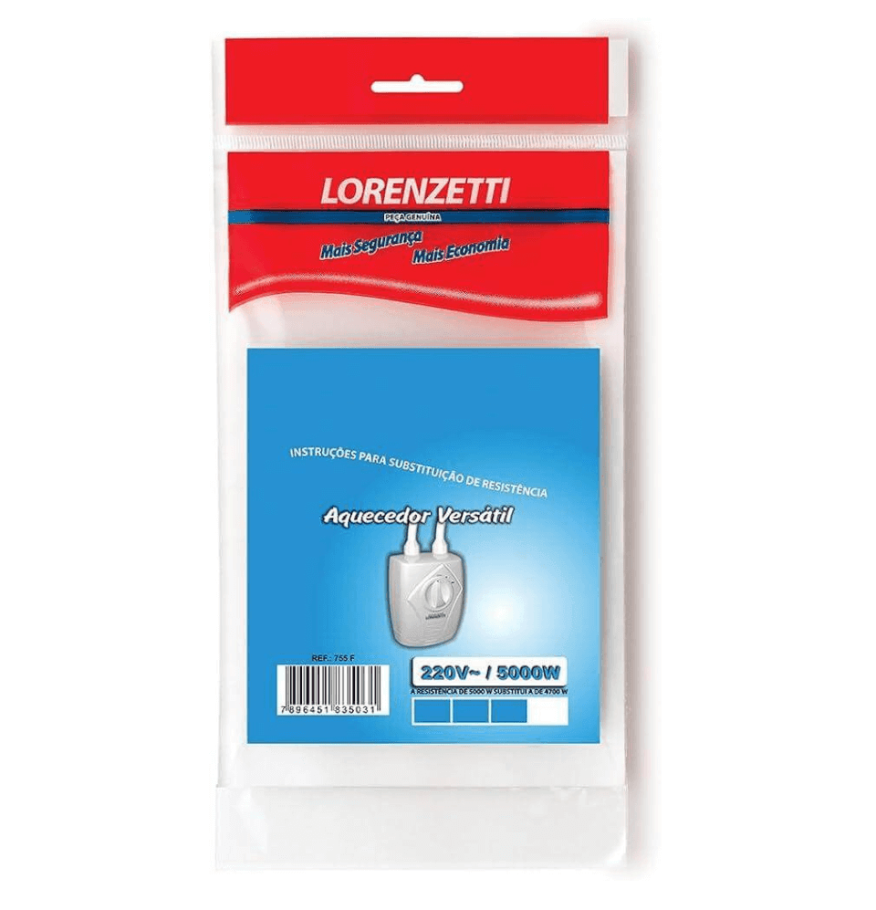 Resistencia Para Aquecedor Versatil L 220V 5000W 755-F   - Lorenzetti