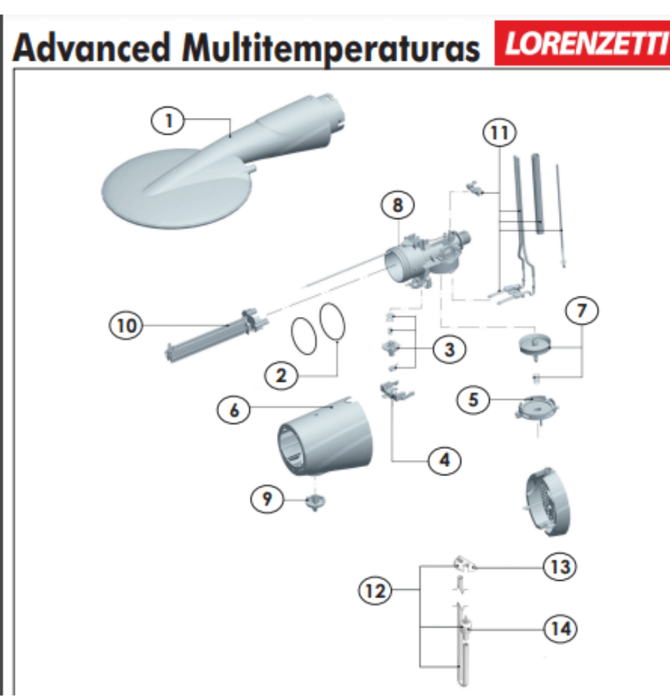 SUPORTE  DO POTENCIOMETRO (ADVANCED / TOP JET ) 6060B  LORENZETTI